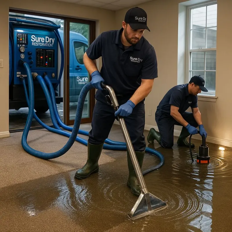 Water Extraction and Removal process in Powells Crossroads, TN